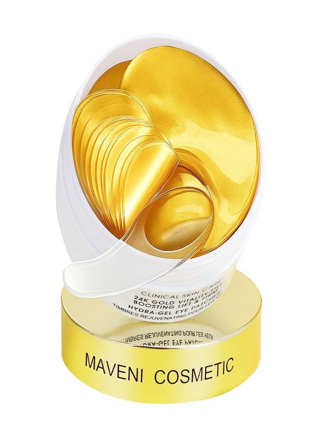 MAVENI 24K Gold Eye Mask-Under Eye Patches for Dark Circles-60 Pcs for Puffy Eyes,Anti-Aging,Bags & Wrinkles,Boost Lift & Firm the Look of the Eye Area,Hydrating, Anti-Wrinkle & Cooling - Image 1